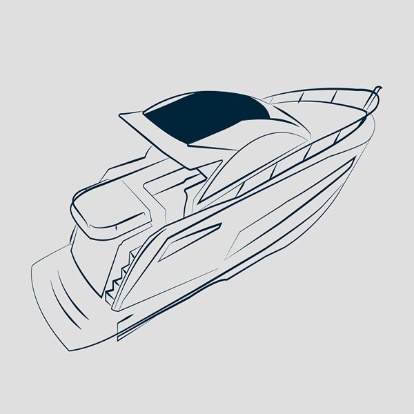 Foldetag Komplet - Fairline Targa 38 GT